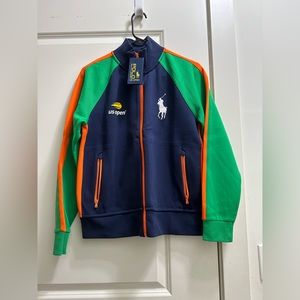 NWR Polo Ralph Lauren US Open Sweater Jacket, Size Medium